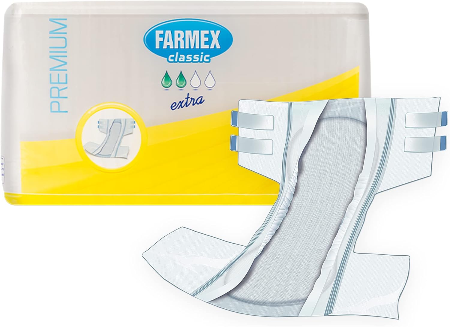 Підгузки для дорослих FARMEX Premium Classic EXTRA - розмір S